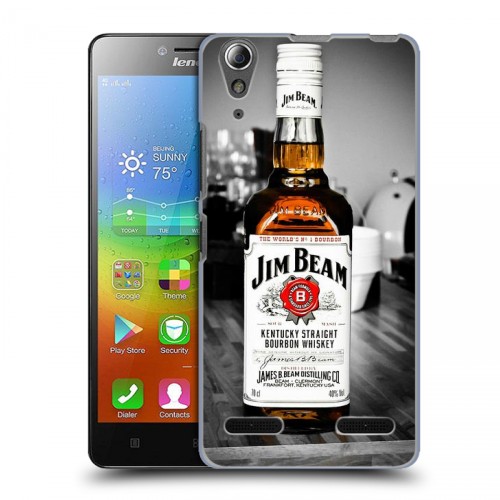 Дизайнерский пластиковый чехол для Lenovo A6000 Jim Beam