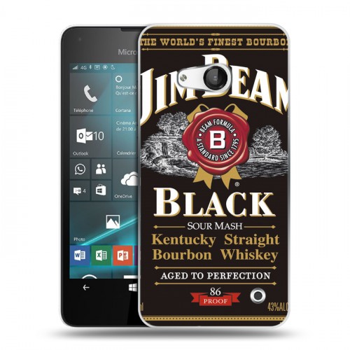 Дизайнерский пластиковый чехол для Microsoft Lumia 550 Jim Beam