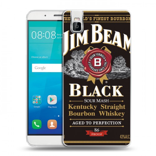 Дизайнерский пластиковый чехол для Huawei ShotX Jim Beam