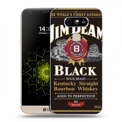 Дизайнерский пластиковый чехол для LG G5 Jim Beam