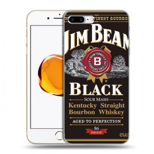 Дизайнерский пластиковый чехол для Iphone 7 Plus / 8 Plus Jim Beam