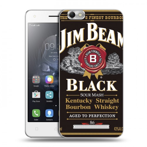 Дизайнерский силиконовый чехол для Lenovo Vibe C Jim Beam