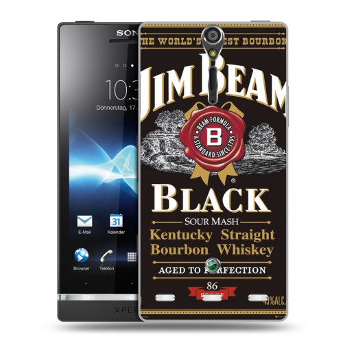 Дизайнерский пластиковый чехол для Sony Xperia S Jim Beam