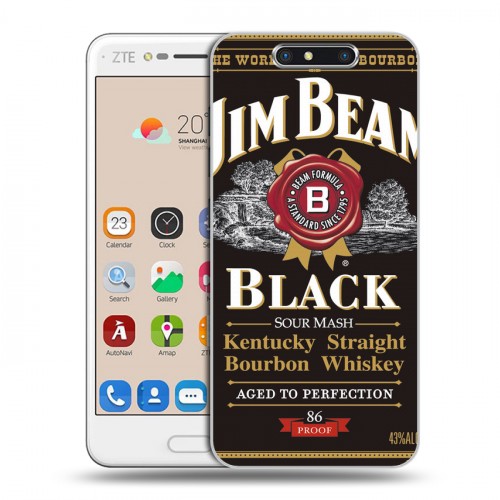 Дизайнерский пластиковый чехол для ZTE Blade V8 Jim Beam