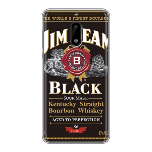 Дизайнерский пластиковый чехол для Nokia 6 Jim Beam