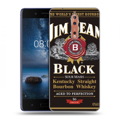 Дизайнерский пластиковый чехол для Nokia 8 Jim Beam