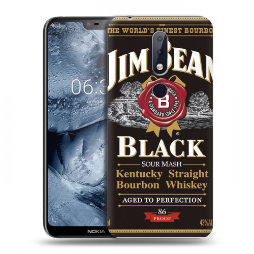 Дизайнерский пластиковый чехол для Nokia 6.1 Plus Jim Beam