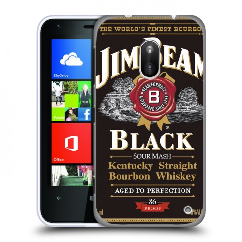 Дизайнерский пластиковый чехол для Nokia Lumia 620 Jim Beam