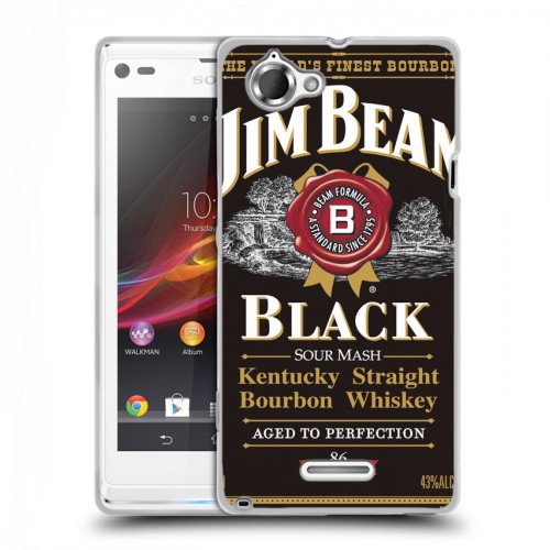 Дизайнерский пластиковый чехол для Sony Xperia L Jim Beam