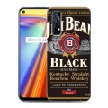 Дизайнерский силиконовый с усиленными углами чехол для Realme 7 Jim Beam