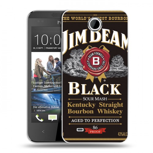 Дизайнерский пластиковый чехол для HTC Desire 300 Jim Beam