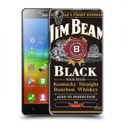 Дизайнерский пластиковый чехол для Lenovo A6000 Jim Beam