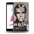 Дизайнерский пластиковый чехол для LG G4 Stylus Jim Beam