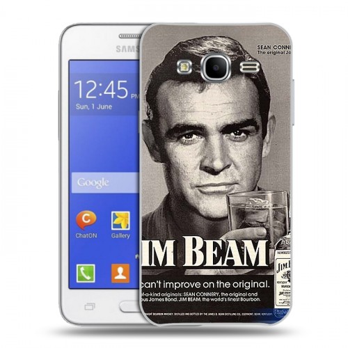 Дизайнерский силиконовый чехол для Samsung Galaxy J7 Jim Beam