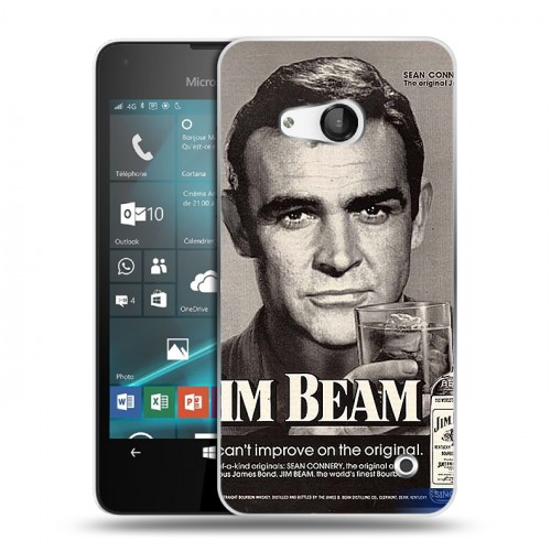 Дизайнерский пластиковый чехол для Microsoft Lumia 550 Jim Beam