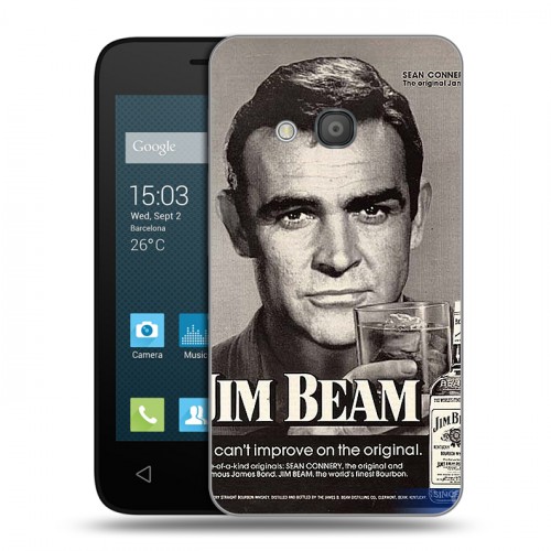 Дизайнерский силиконовый чехол для Alcatel One Touch Pixi 4 (4) Jim Beam