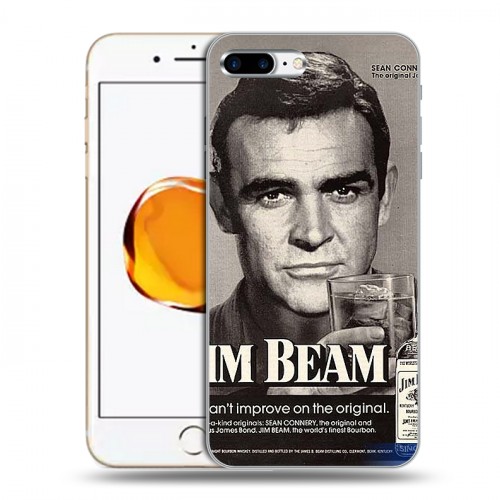 Дизайнерский пластиковый чехол для Iphone 7 Plus / 8 Plus Jim Beam