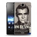 Дизайнерский пластиковый чехол для Sony Xperia TX Jim Beam