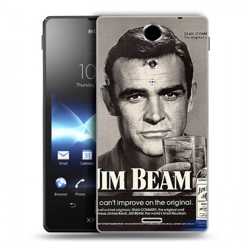 Дизайнерский пластиковый чехол для Sony Xperia TX Jim Beam