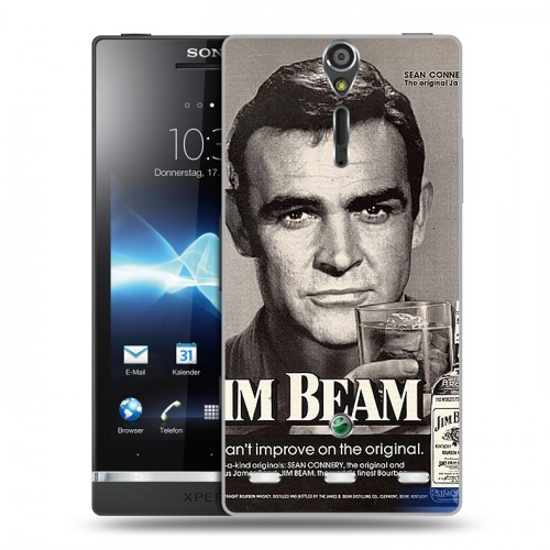Дизайнерский пластиковый чехол для Sony Xperia S Jim Beam