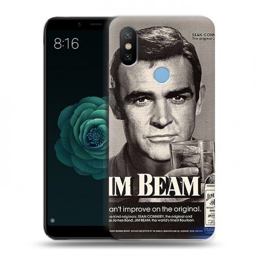 Дизайнерский силиконовый чехол для Xiaomi Mi A2 Jim Beam