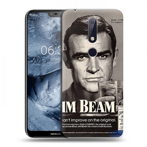 Дизайнерский силиконовый чехол для Nokia 6.1 Plus Jim Beam