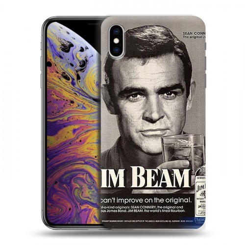 Дизайнерский силиконовый чехол для Iphone Xs Max Jim Beam