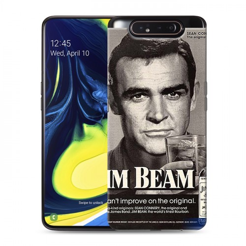 Дизайнерский пластиковый чехол для Samsung Galaxy A80 Jim Beam