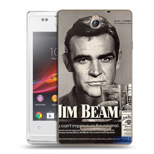 Дизайнерский пластиковый чехол для Sony Xperia E Jim Beam