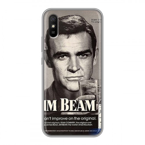 Дизайнерский силиконовый с усиленными углами чехол для Xiaomi RedMi 9A Jim Beam