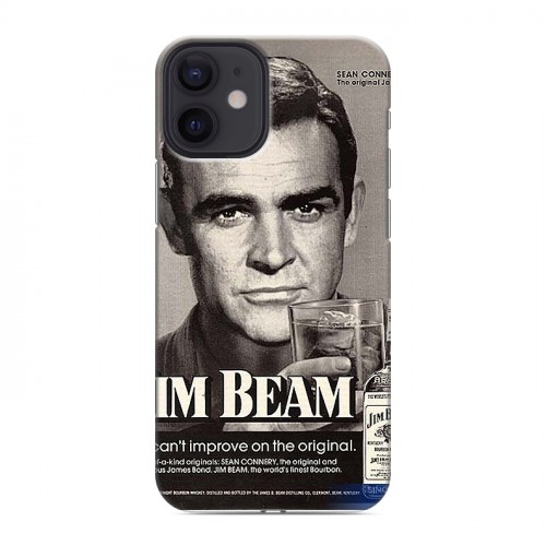 Дизайнерский силиконовый с усиленными углами чехол для Iphone 12 Mini Jim Beam