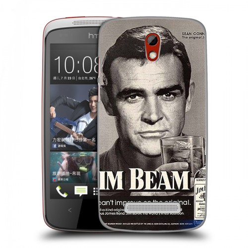 Дизайнерский пластиковый чехол для HTC Desire 500 Jim Beam