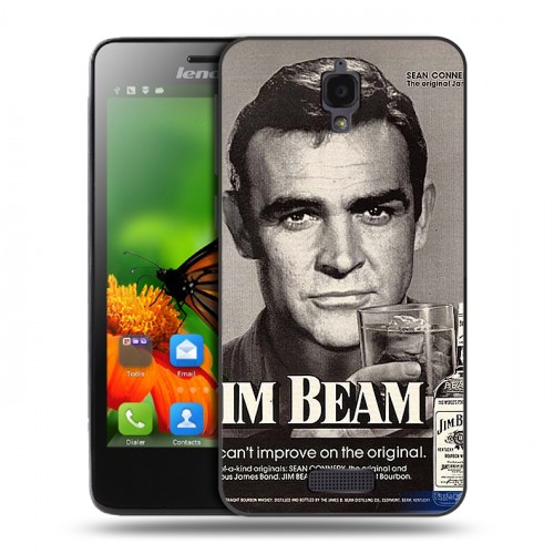 Дизайнерский пластиковый чехол для Lenovo S660 Jim Beam