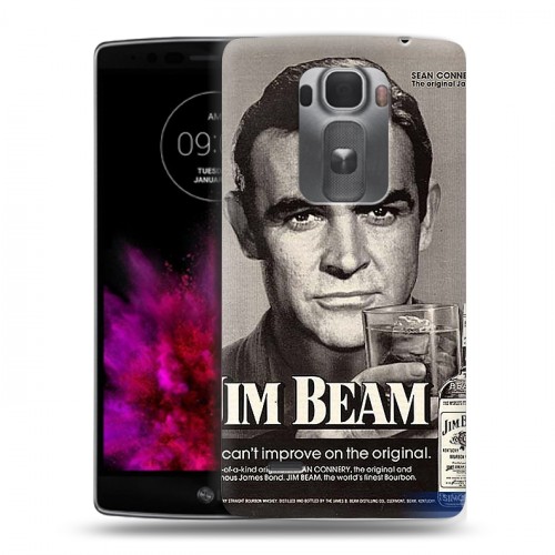 Дизайнерский пластиковый чехол для LG G Flex 2 Jim Beam