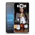 Дизайнерский пластиковый чехол для Microsoft Lumia 950 Jim Beam