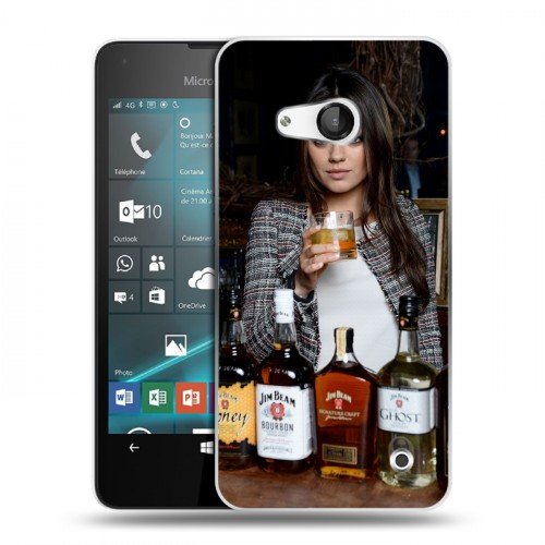 Дизайнерский пластиковый чехол для Microsoft Lumia 550 Jim Beam