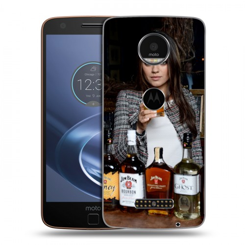 Дизайнерский пластиковый чехол для Lenovo Moto Z Jim Beam