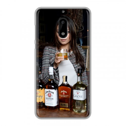 Дизайнерский пластиковый чехол для Nokia 6 Jim Beam