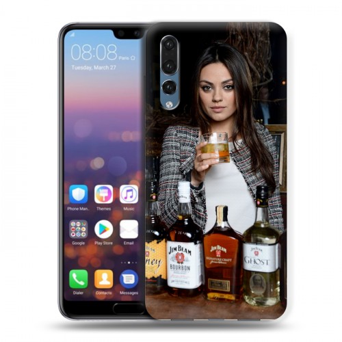 Дизайнерский силиконовый с усиленными углами чехол для Huawei P20 Pro Jim Beam