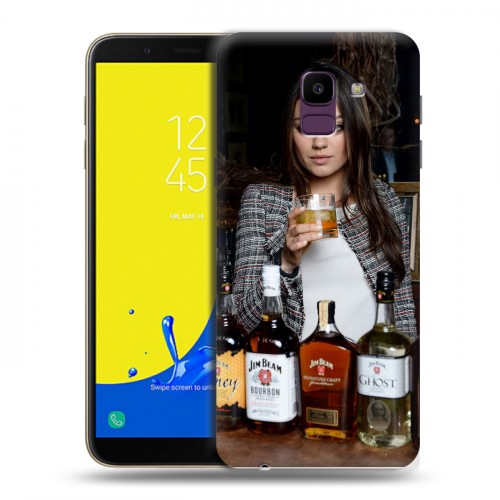 Дизайнерский пластиковый чехол для Samsung Galaxy J6 Jim Beam