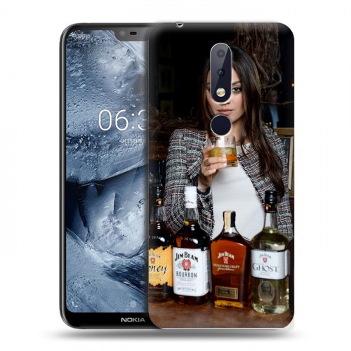 Дизайнерский пластиковый чехол для Nokia 6.1 Plus Jim Beam