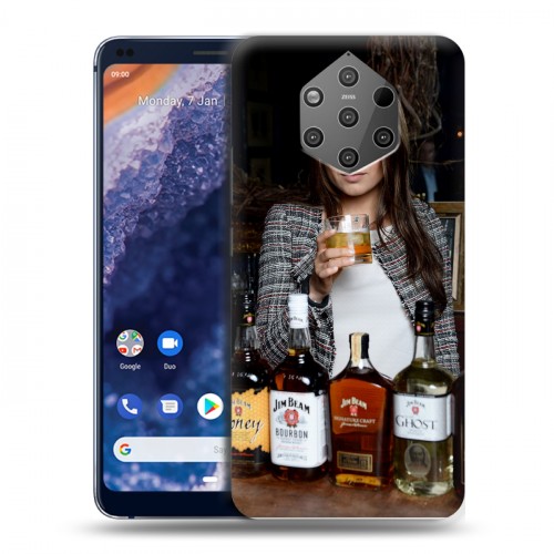 Дизайнерский силиконовый чехол для Nokia 9 PureView Jim Beam