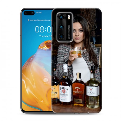 Дизайнерский силиконовый с усиленными углами чехол для Huawei P40 Jim Beam