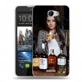 Дизайнерский пластиковый чехол для HTC Desire 516 Jim Beam