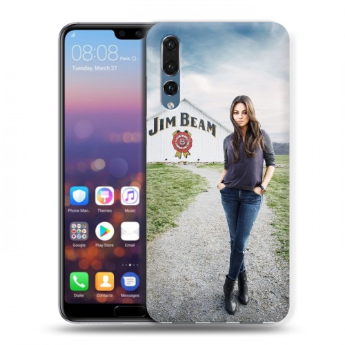 Дизайнерский силиконовый с усиленными углами чехол для Huawei P20 Pro Jim Beam