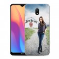 Дизайнерский силиконовый с усиленными углами чехол для Xiaomi RedMi 8A Jim Beam