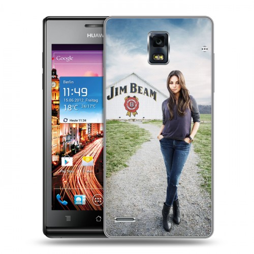 Дизайнерский пластиковый чехол для Huawei Ascend P1 Jim Beam