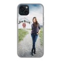 Дизайнерский силиконовый чехол для Iphone 15 Plus Jim Beam