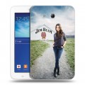 Дизайнерский силиконовый чехол для Samsung Galaxy Tab 3 Lite Jim Beam