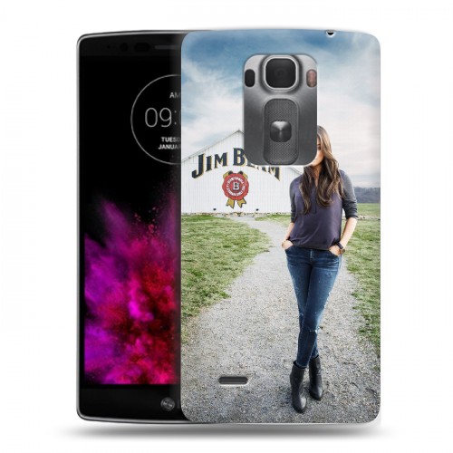 Дизайнерский пластиковый чехол для LG G Flex 2 Jim Beam